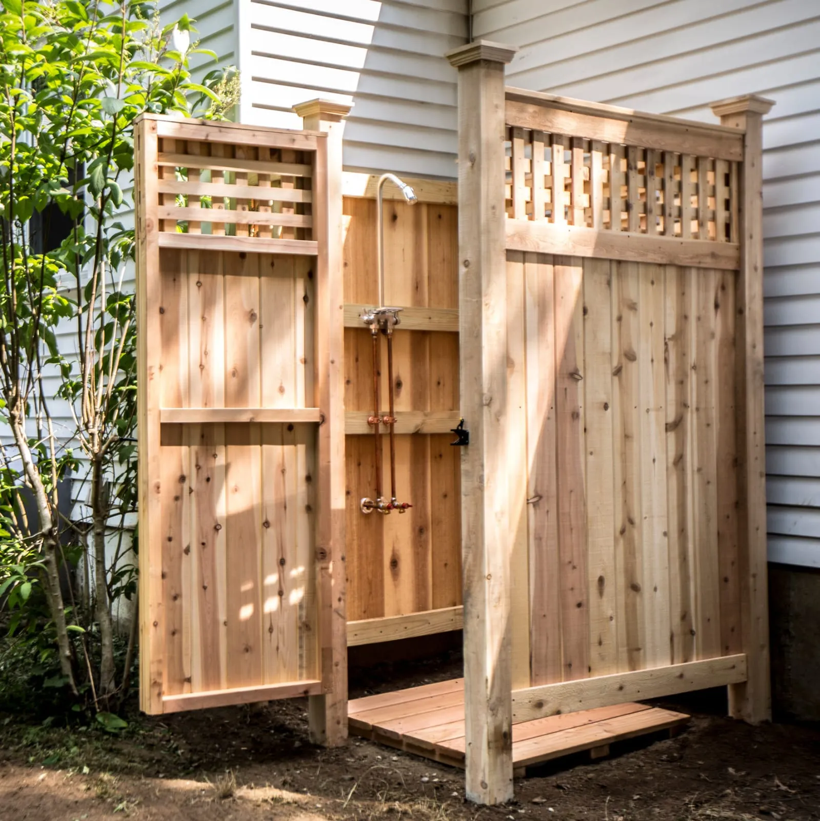 Custom Cedar Outdoor Shower