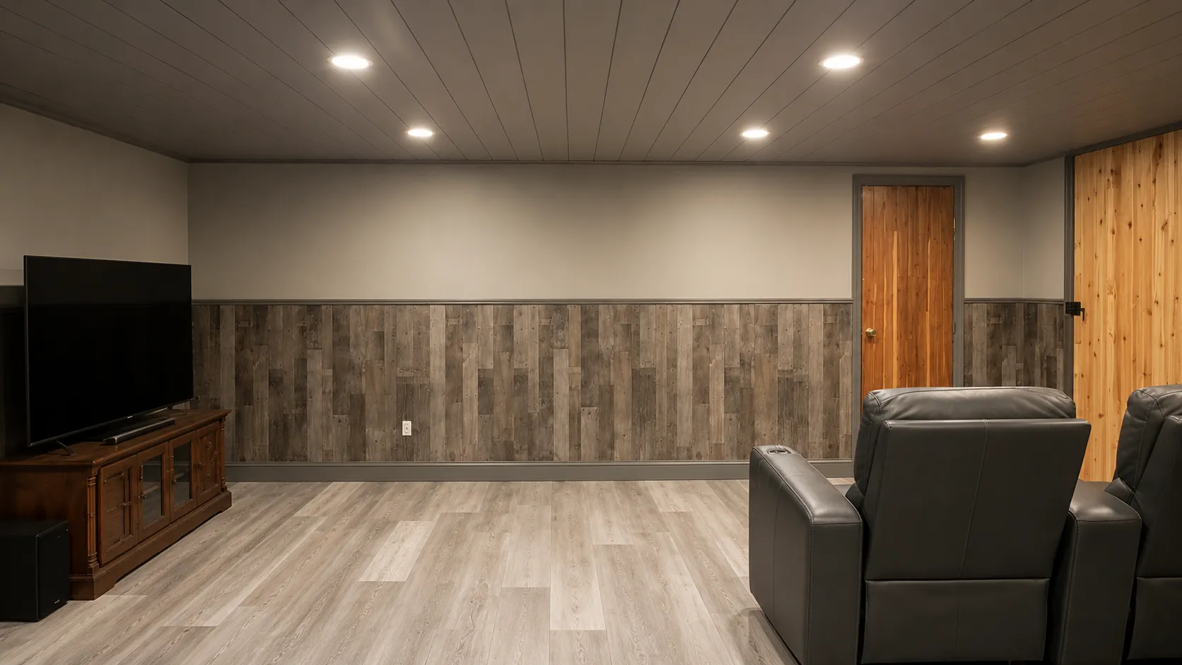 Basement Before and After